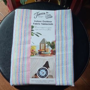 Fiesta Indoor Outdoor Fabric Tablecloth